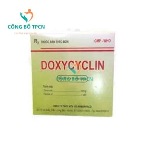 Doxycyclin 100mg Armephaco - Thuốc chống viêm nhiễm